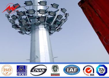 Çin Hot dip galvanized out door high mast pole light for sport center Tedarikçi
