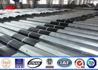 Çin 16sides 70ft 135kv voltage Steel Utility Pole for sub stational distribution line with steel top plate Tedarikçi
