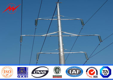 Çin 15M Octagonal Electric Insulators Distribution Poles For 132KV Electrical Power Tedarikçi