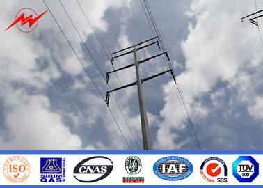 Çin 12m 10.7KN Galvanised Steel Poles Transmission Line Project Electric Power Poles Tedarikçi