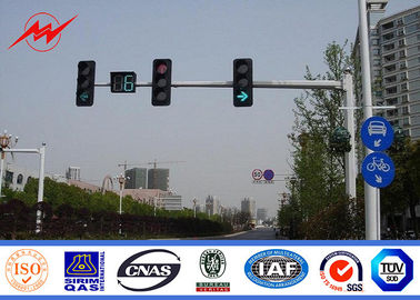 Çin 6.5m Height High Mast Poles / Road Lighting Pole For LED Traffic Signs , ISO9001 Standard Tedarikçi