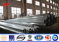 Bitumen 220kv steel pipes Galvanized Steel Pole for overheadline project Tedarikçi