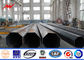 Bitumen 220kv steel pipes Galvanized Steel Pole for overheadline project Tedarikçi