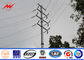12m Q345 Bitumen Electrical Power Pole , Polygonal Steel Transmission Pole Tedarikçi